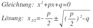 Quadratische Gleichungen mit PQ Formel lösen - so gehts