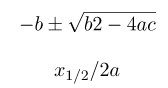 Definitionsmenge einer quadratischen Gleichung bestimmen